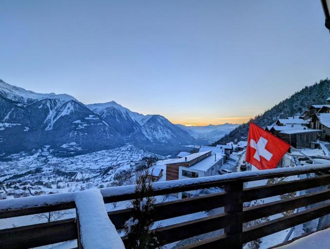 Hotel Rhoneblick Guttet-Feschel Extérieur photo